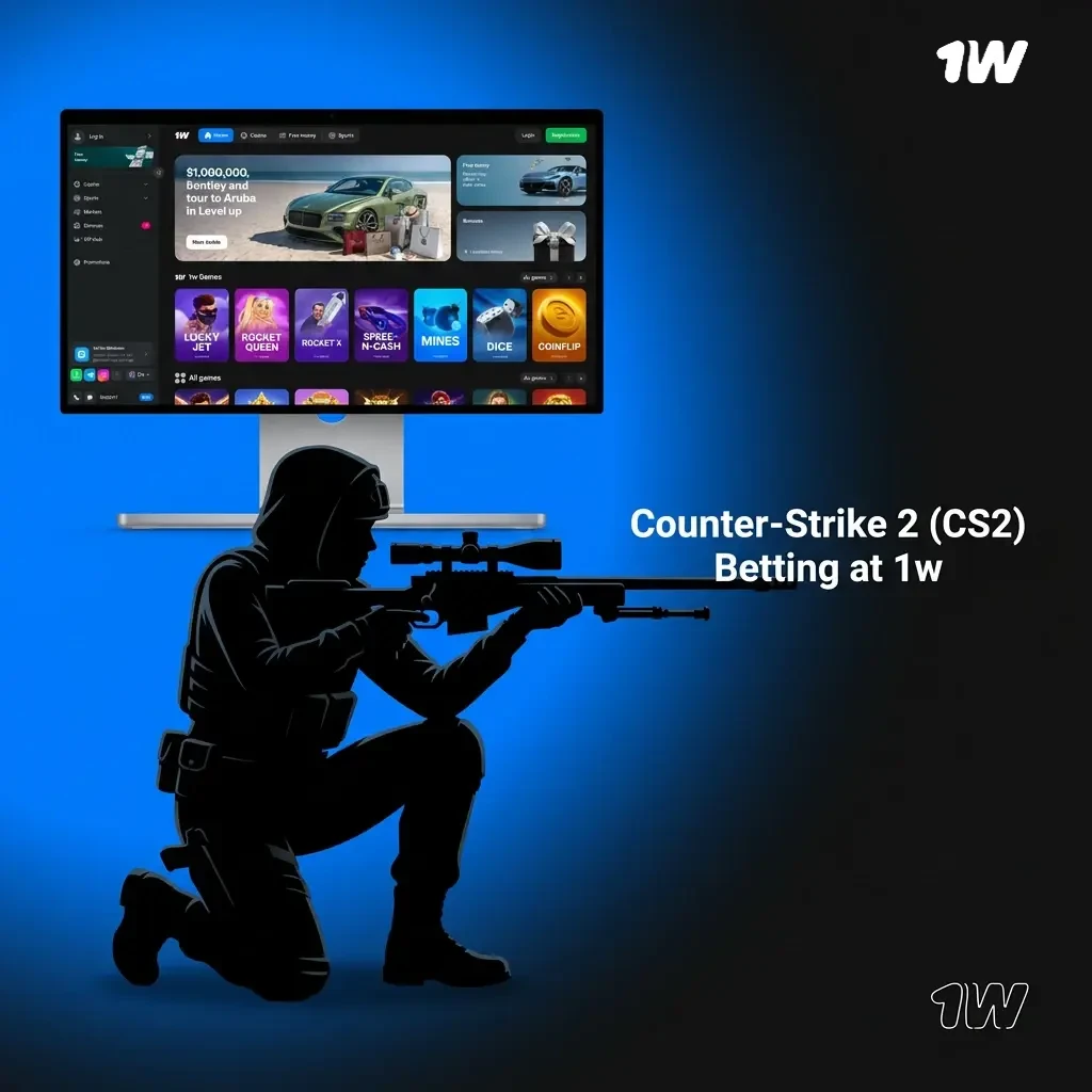 CS2 betting at 1w – match winner, map winner, handicap and live markets for Majors, ESL Pro League and BLAST Premier