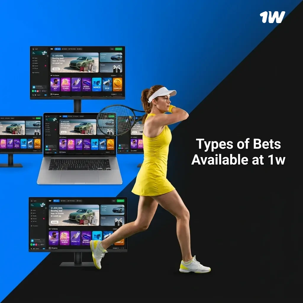 Types of bets at 1w Ireland: single, accumulator, and system bets including Trixie, Yankee and Lucky 15 explained