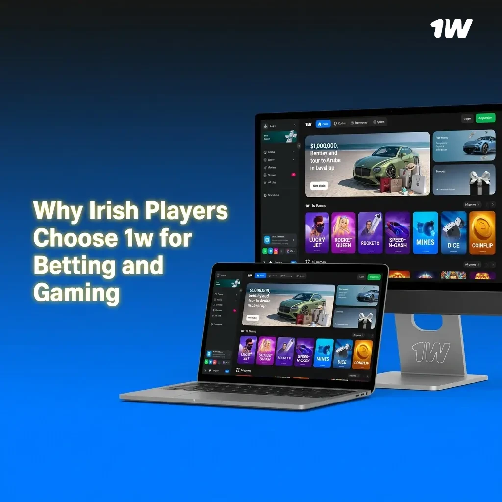 Irish players using 1w betting platform on mobile for sports and gaming with secure accounts and wide event coverage