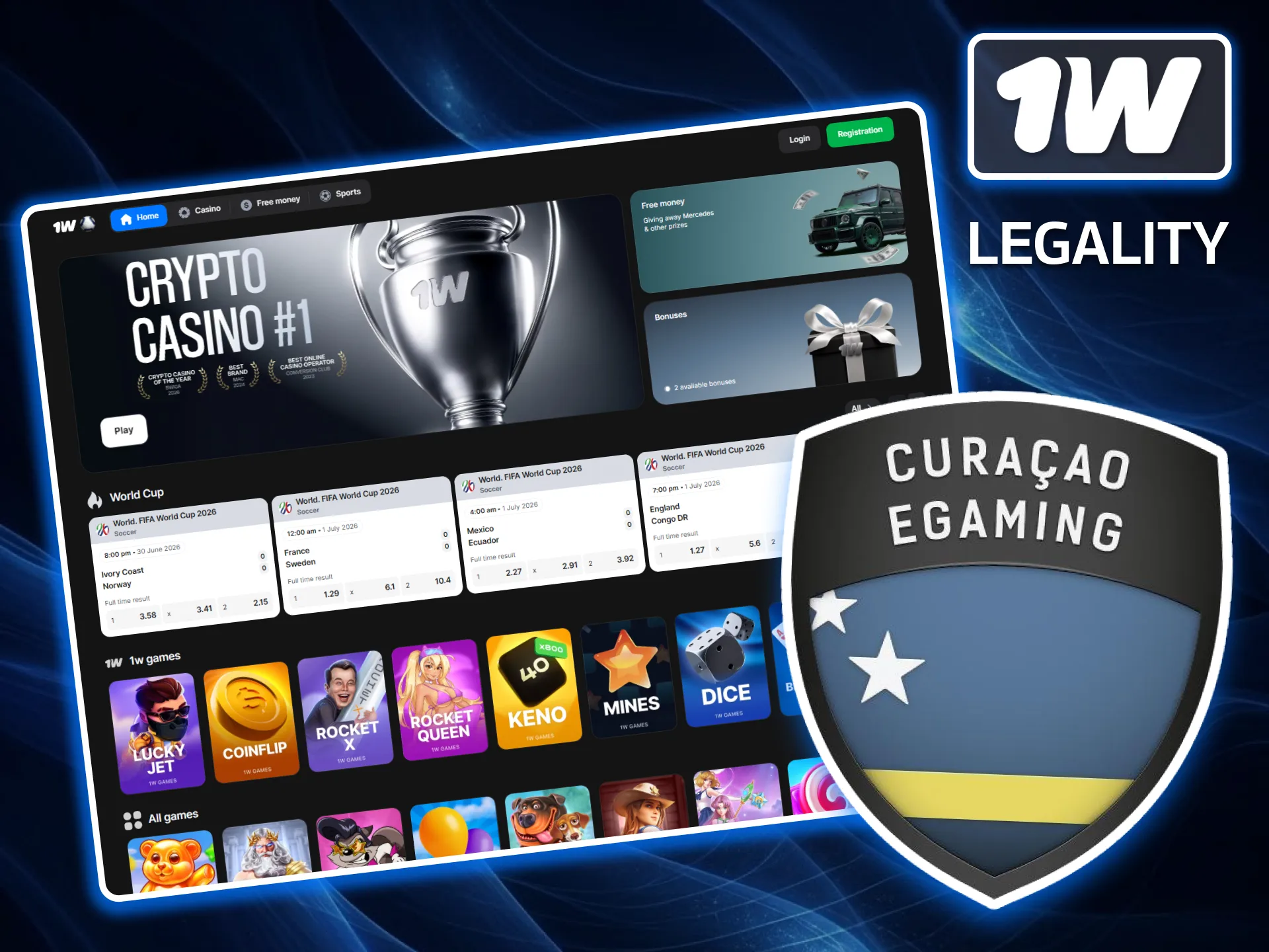 Learn about international licenses, regulatory compliance, and user safety on the 1w platform.