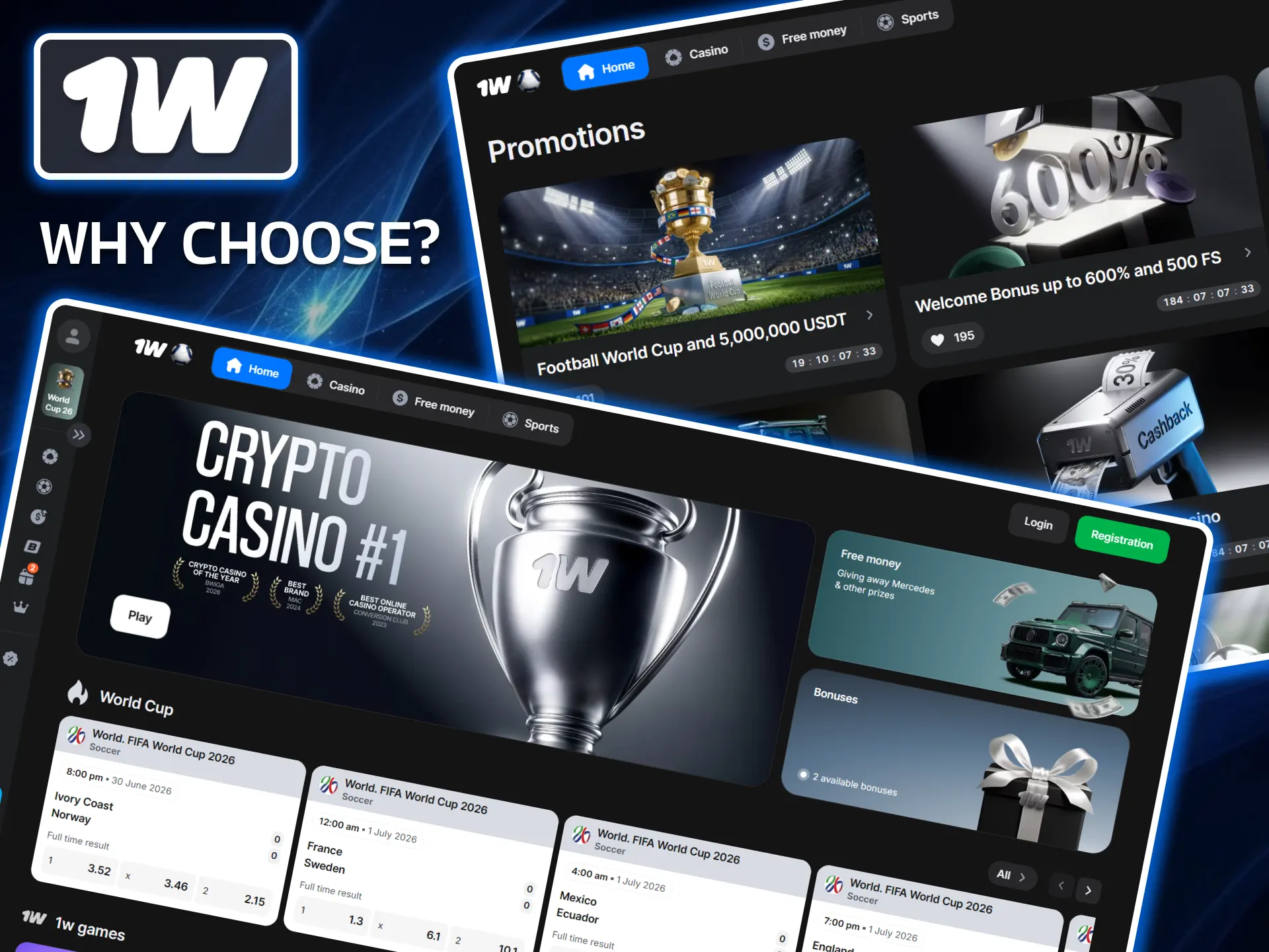 Find out why you should choose 1w for betting and gambling.