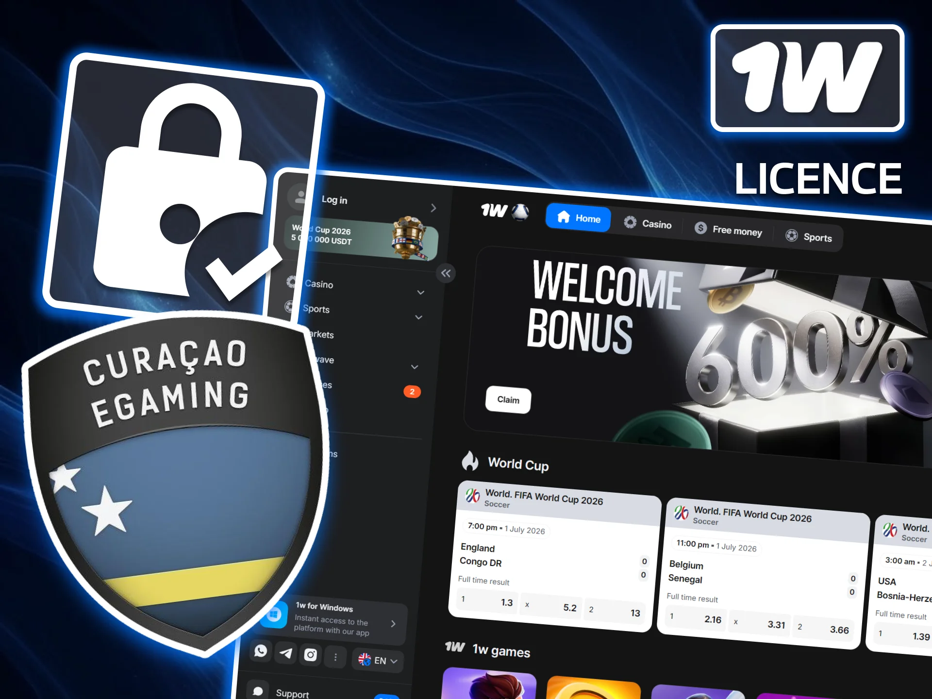Read the detailed description of the official 1w license.